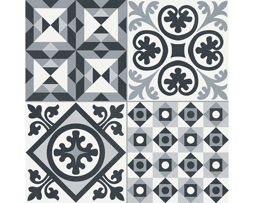 Decoratieve tegels met geometrische en bloemmotieven