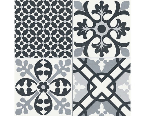 Decoratieve vloertegels met verschillende patronen