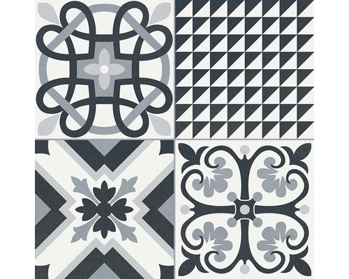 Tegels met geometrische en florale patronen