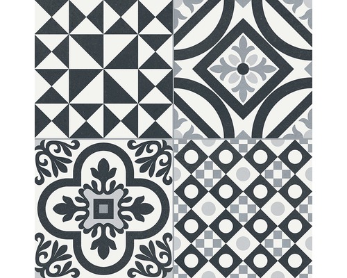 Decoratieve tegels met geometrische en florale patronen