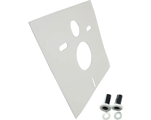 Installatieplaat met bevestigingsmateriaal