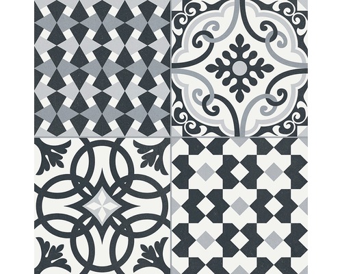 Tegels met geometrische en florale patronen