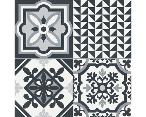 Decoratieve tegels met geometrische en bloemmotieven