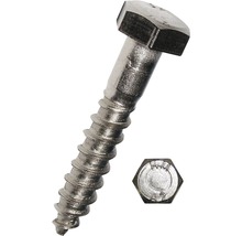 DRESSELHAUS Houtdraadbout zeskant 6X30 mm DIN 571 RVS A2, 50 stuks