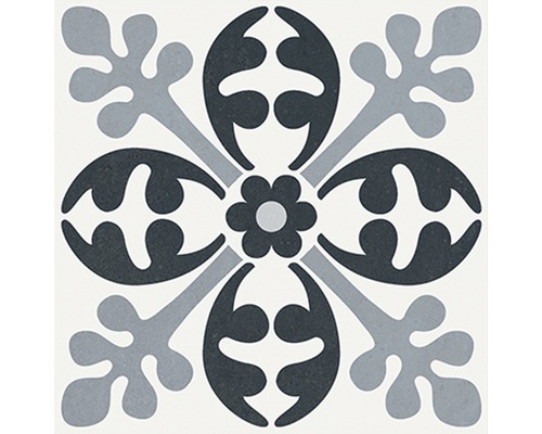 Tegel met bloemmotief