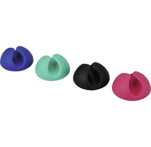 Kabelhouders van silicone, verschillende kleuren
