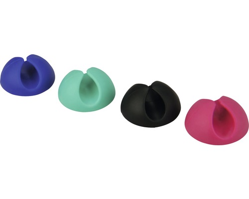 Kabelhouders van silicone, verschillende kleuren