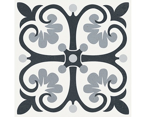 Tegel met bloemmotief