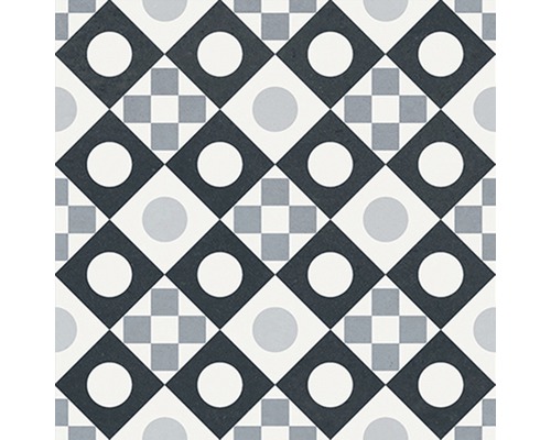 Tegelpatroon met cirkels en vierkanten