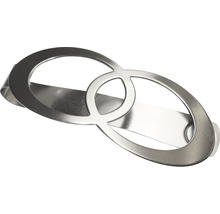 GARDINIA Gordijn embrasse Infinity met magneet zilver 13,5x5,5 cm