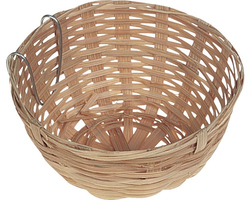 Hangende bloemenmand van wilg met haken om op te hangen