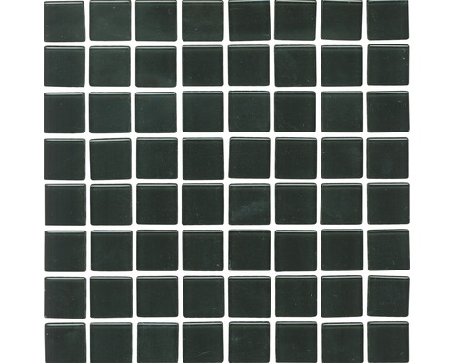 Mozaïektegel glas XCM 8050 zwart 30,5x32,5 cm