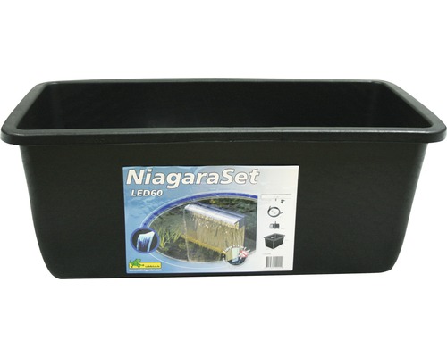 Rechthoekige vijverbak van kunststof