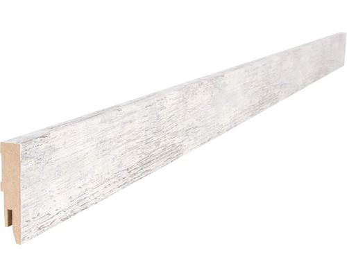 MACLEAN Robuustplint décor 018 Houten plint met witte afwerking