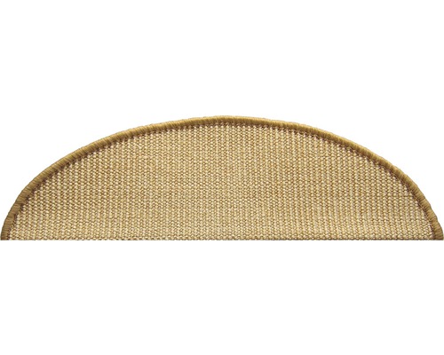 Trapmat Sisal natuur 20x56 cm Halfronde trapmat van sisal