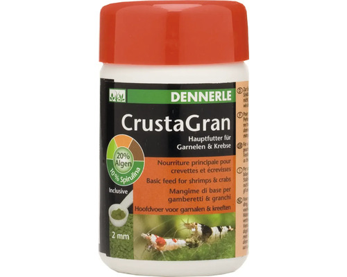 DENNERLE Crusta gan Garnalenvoer granulaat 51 g Dennerle CrustaGran hoofdvoer voor garnalen en kreeften