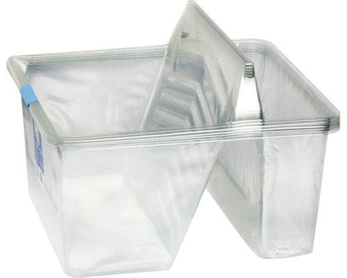 Verfbak van kunststof met twee compartimenten