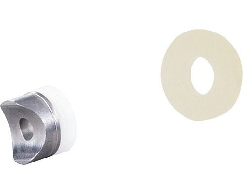 Metalen inzetstuk en afdichtring voor sanitairtoepassingen