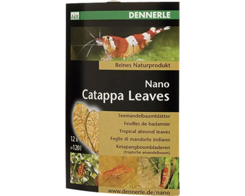 DENNERLE Nano Catappa Leaves 12 stuks DENNERLE Nano Catappa Leaves 12 stuks