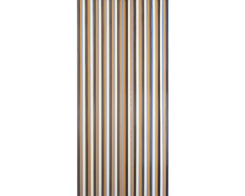 CONACORD Deurgordijn pvc strepen bruin/beige 90x200 cm
