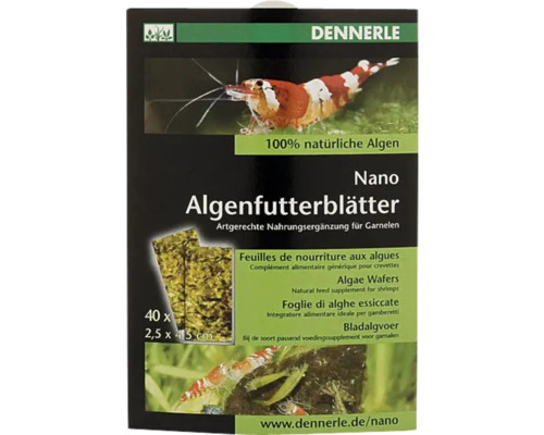 DENNERLE Nano algenvoerblad 40 stuks