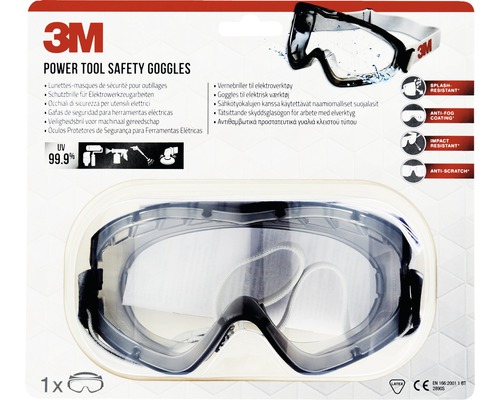3M veiligheidsbril voor elektrisch gereedschap in verpakking