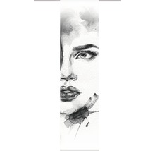 HOME FASHION Paneelgordijn Face wit 60x245 cm