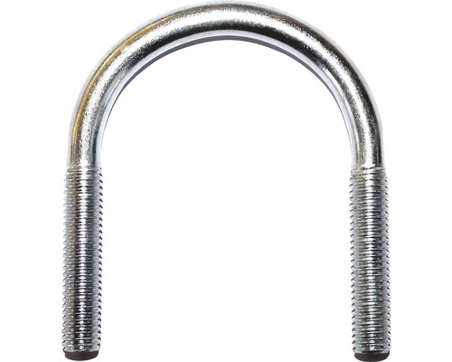 DRESSELHAUS Draadbeugel rond 8x70 mm 1 1/2" verzinkt, 100 stuks Metalen U-beugel met schroefdraad