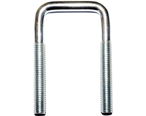 DRESSELHAUS Draadbeugel hoekig 10x114x42 mm verzinkt, 100 stuks U-beugel met schroefdraad