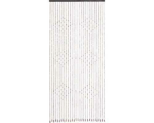 CONACORD Deurgordijn houten kralen Ganges bruin 90x200 cm