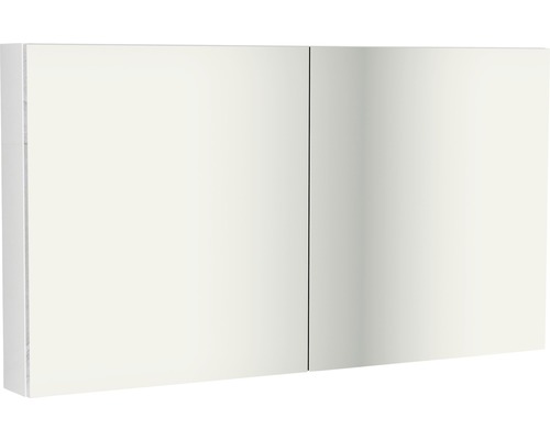 SANOX spiegelkast 2-deurs 120x14x70 cm wit hoogglans