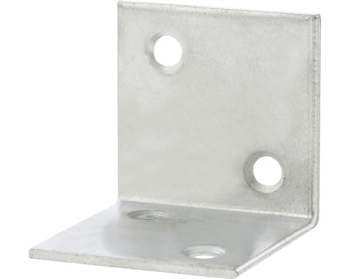 STARX Versterkingshoek 40x40x40 mm verzinkt Metalen hoekverbinder met bevestigingsgaten