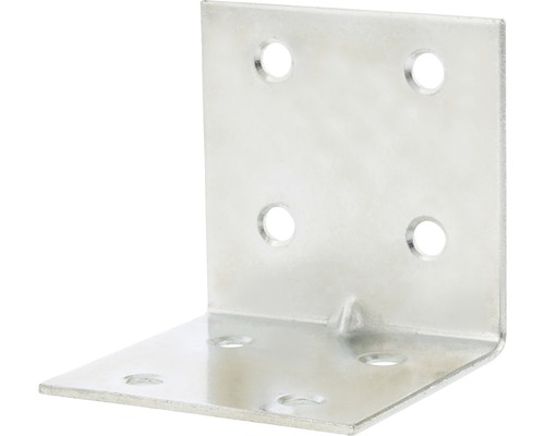 STARX Versterkingshoek 60x60x60 mm verzinkt Hoekverbinder met gaten voor bevestiging