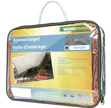 WINDHAGER Schaduwdoek Adria vierkant terra 500x500 cm