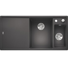 Spoelbak met afdruiprek en twee spoelbakken