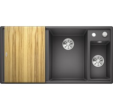 Spoelbak van silgranit met snijplank