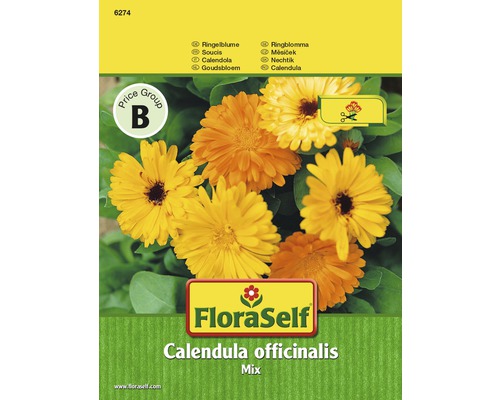 FLORASELF® Goudsbloemen mix Calendula officinalis bloemenzaden FLORASELF® Goudsbloemen mix Calendula officinalis bloemenzaden