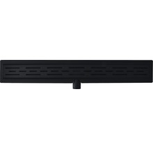 Douchegoot met flens 70x7 cm zwart