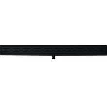 Douchegoot met flens 100x7 cm zwart