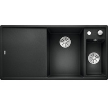 Spoelbak met afdruiprek en twee wasbakken