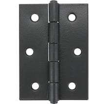 STARX Scharnier smal ongelagerd 75x49 mm rechte hoek zwart, 2 stuks