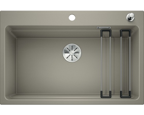 Spoelbak van silgranit met afdruiprek