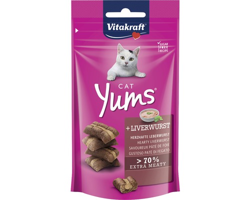 VITAKRAFT Kattensnack cat yums leverworst 40 gr