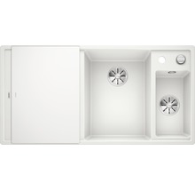 Spoelbak met afdruiprek en twee spoelbakken