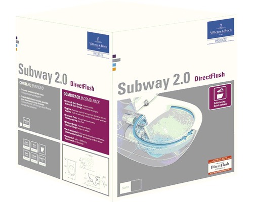 Verpakking Villeroy en Boch Subway 2.0 DirectFlush toiletcombinatie