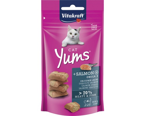 VITAKRAFT Kattensnack cat yums zalm 40 gr Vitakraft Cat Yums kattensnack met zalm