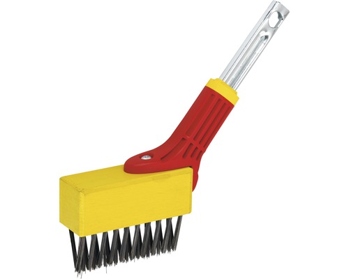 Draadborstel met handgreep voor het reinigen van oppervlakken