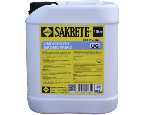 SAKRETE Universeel grondering 5 l SAKRETE Universeel grondering 5 l