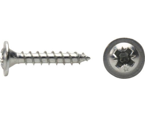 DRESSELHAUS Achterwandschroef 3,0x16 mm galv. verzinkt, 100 stuks Houtschroef met verzonken kop en schroefdraadweergave