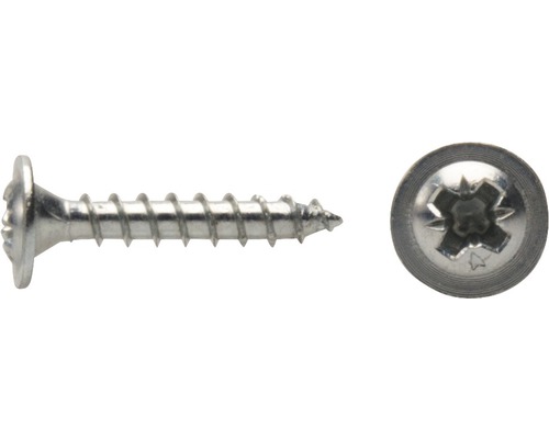 DRESSELHAUS Achterwandschroef 3,5x20 mm galv. verzinkt, 100 stuks Houtschroef met verzonken kop en Torx-aandrijving in detail